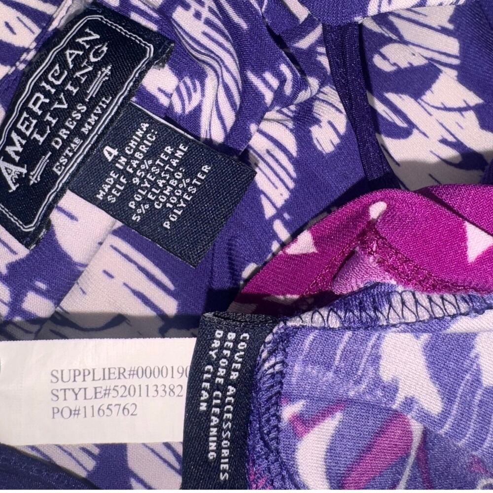 Purple White American Living 4 Maxi Dress - Picture 2 of 9